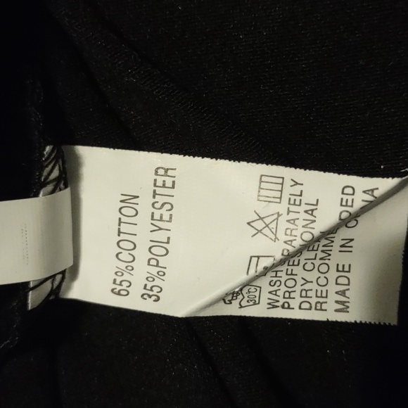 "NEW" Long Sleeve Black Top with Leopard Print Size Small & Large - Picture 6 of 6